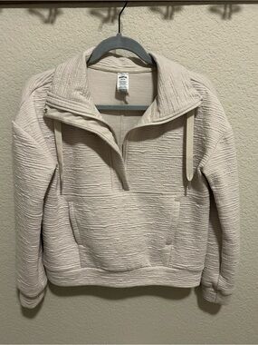 RBX Cozy Half-Zip Pullover in Beige